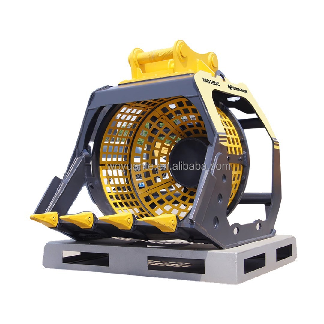 Hydraulic Driven Rotary Sieve 铲斗 Screening 铲斗 适用于 CAT卡特 挖掘机 Sand Separator Drum Sieve Rotary Sieve 铲斗