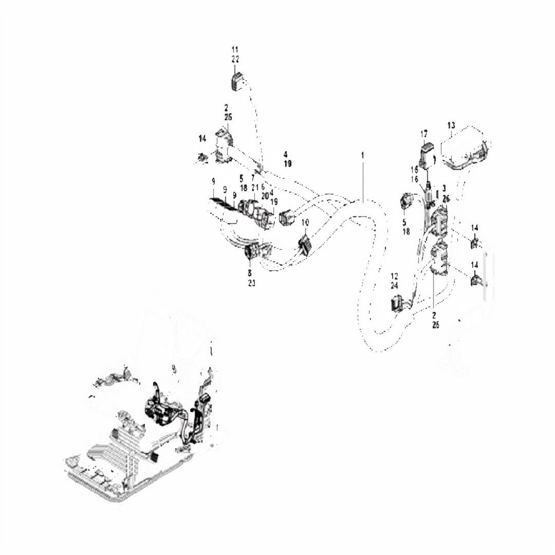 VOE14701436 Wiring Harness Heavy Parts EC140E EC160E EC220EEC250E EC300E EC350E EC380E EC480E EC750E EC950E 14701436